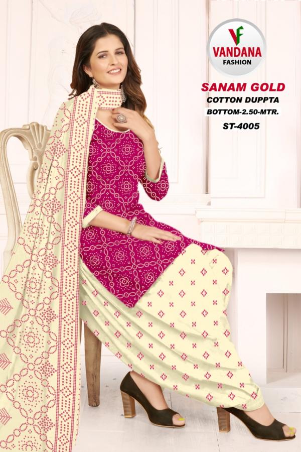 Vandana Sanam Gold Vol-4 Cotton Designer Exclusive Dress Material